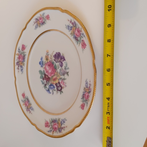 Castleton China Castleton Rose 10 5/8" dinner plate - Picture 2 of 5